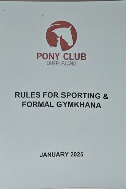 2025 PCQ Rules for Sporting & Formal Gymkhana