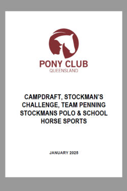 2025 PCQ Rules for Campdraft, Team Penning, Stockman's Challenge & Stockman's Polo