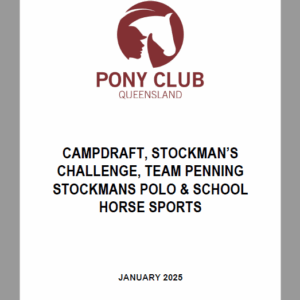 2025 PCQ Rules for Campdraft, Team Penning, Stockman's Challenge & Stockman's Polo