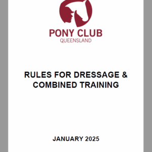 2025 PCQ Rules for Dressage & Combined Training