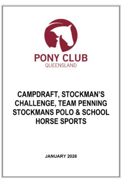 2026 PCQ Rules for Campdraft, Team Penning, Stockman's Challenge & Stockman's Polo