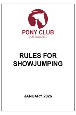 2026 PCQ Rules for Showjumping